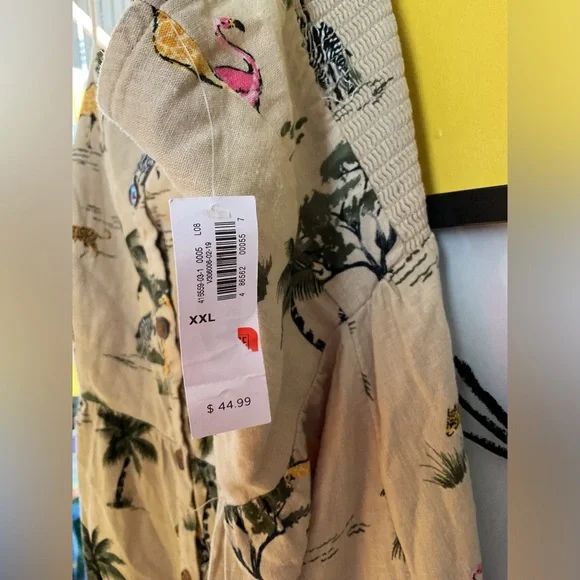 Old NAVY Safari Print Dress Size XXL NWT - Picture 2 of 4